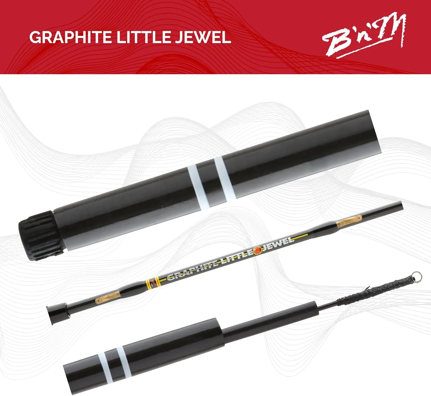 B&M GLJ12 Little Jewel Telescopic Rod, 12-Feet, 4 Pc (Telescopic)
