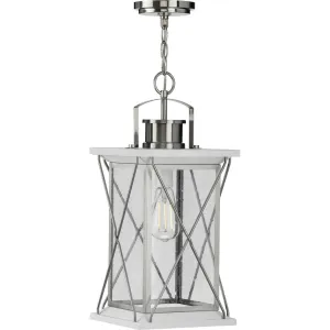 Barlowe One Light Hanging Lantern in Stainless Steel