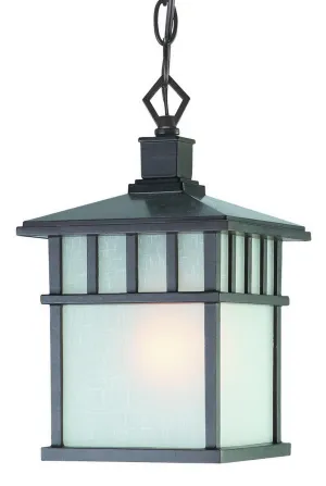 Barton One Light Hanging Lantern in Olde World Iron