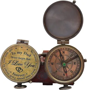 Best Dad for Father/Father’s Birthday Gifts/Father’s Compass/Father’s Retirement Gifts/Thanksgiving Gift for Father