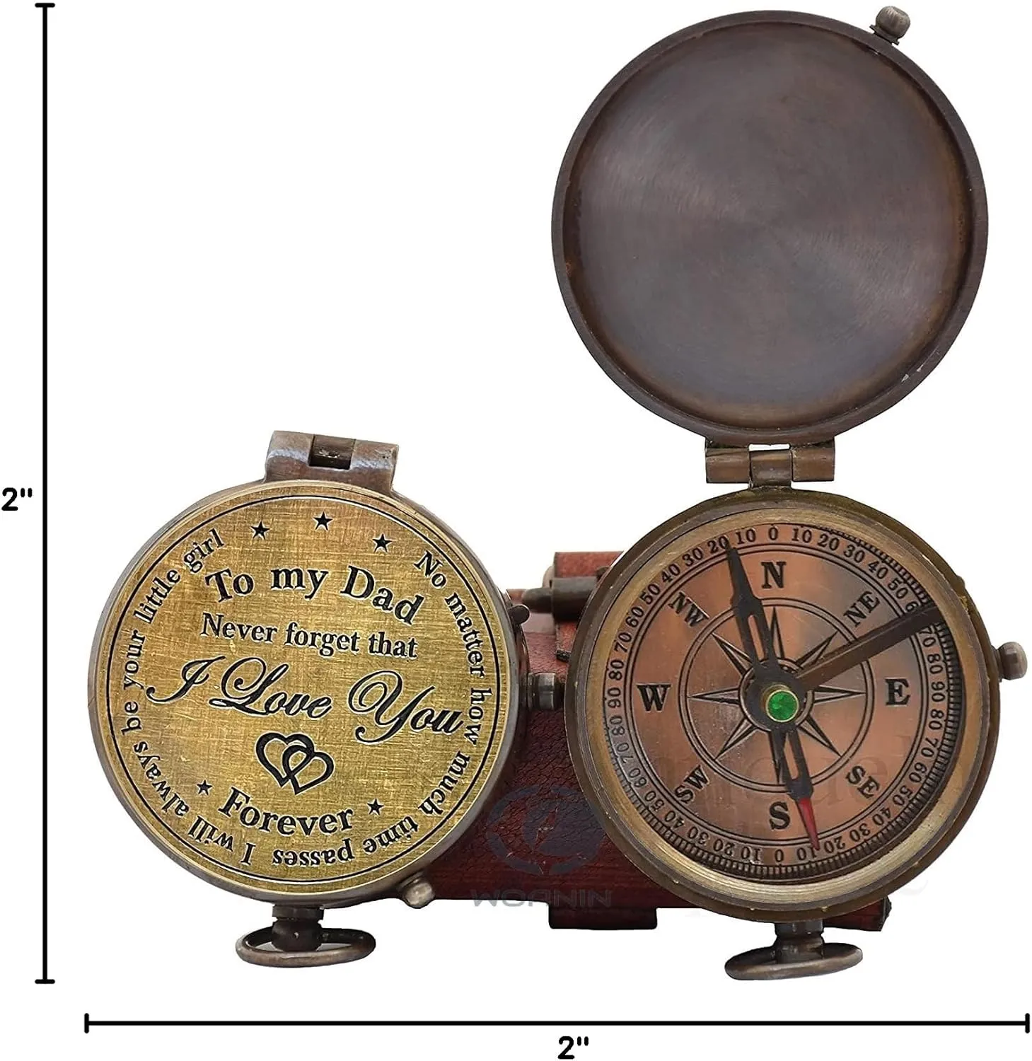 Best Dad for Father/Father’s Birthday Gifts/Father’s Compass/Father’s Retirement Gifts/Thanksgiving Gift for Father