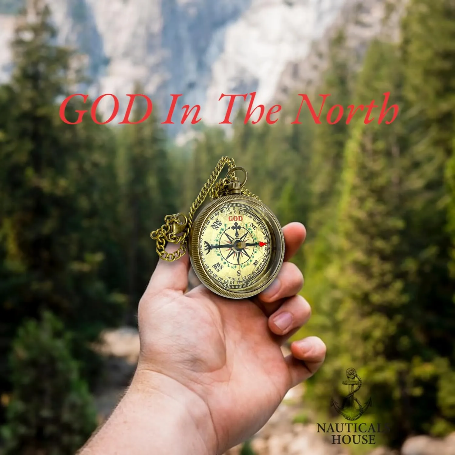 Bible Verse Brass Compass – “Trust in The Lord with All Your Heart” (Proverbs 3:5-6) | Religious Gifts for Men, Women, Boys, Girls, Teens | Daily Encouragement, Easter, Baptism, Faith-Based Keepsake