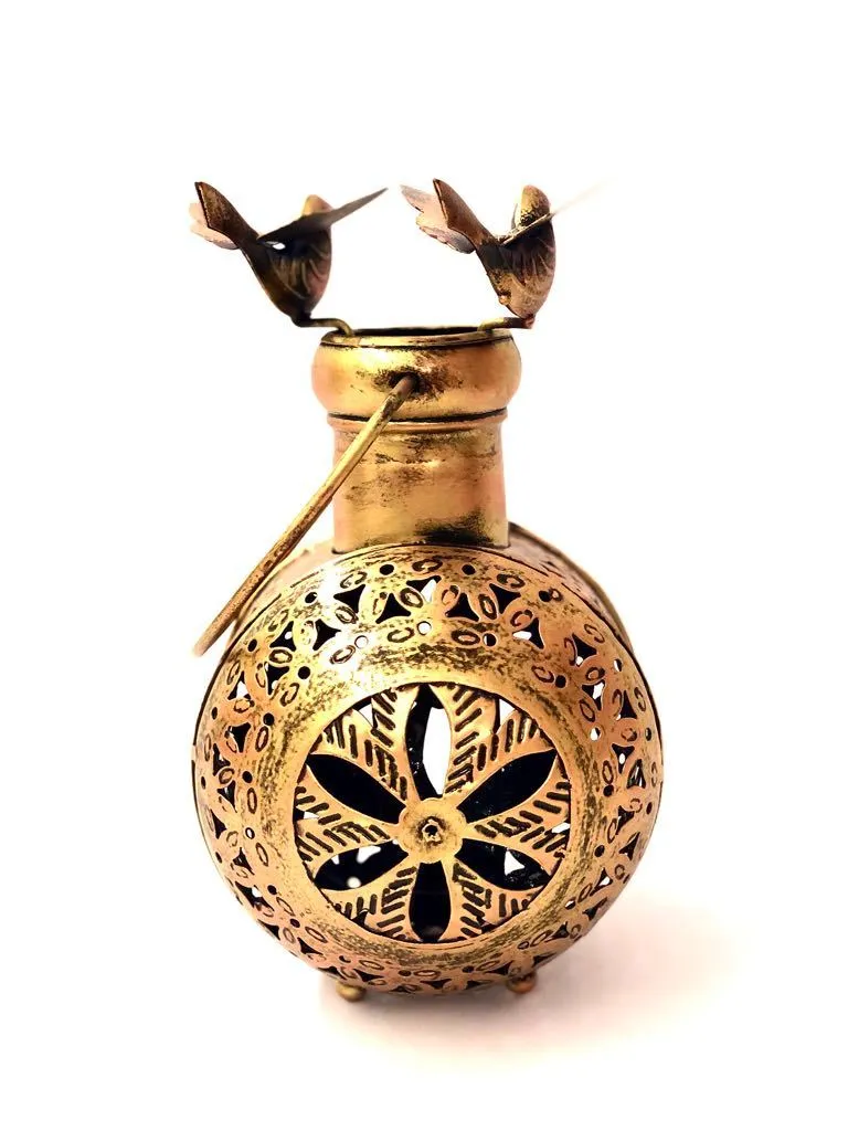 Bird Style Kudiya Metal Hanging Lantern Handicraft Indian Traditional Art Tamrapatra