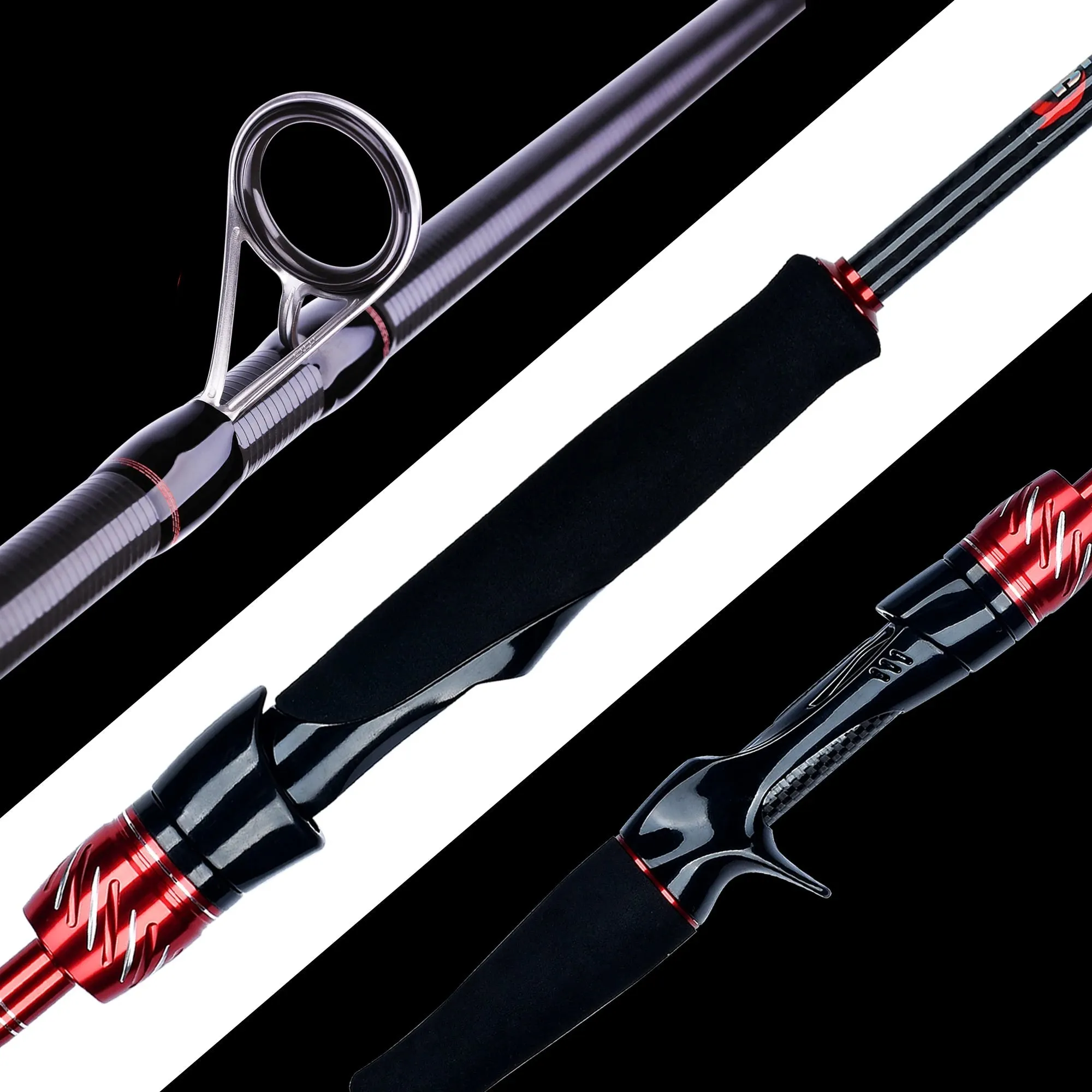 BIUTIFU Fuji Lure Mini Traveller Spinning & Casting Rod – Ultralight T800 Carbon Fishing Rod