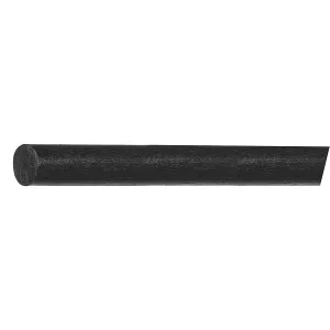 Black Carbon Fiber Rod Stock 1 ft. L, 1/2" Dia., Mfr: BULK-CR-CF-7-A