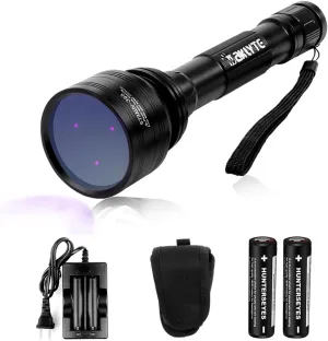 Black Light UV Flashlight, High Power Blacklight Flashlight Rechargeable, 365nm Wavelength Beam Best for Professional/Commercial Use