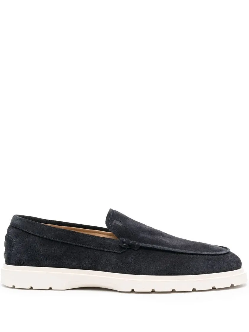 Black Suede Moccasin With Cushioned Insole