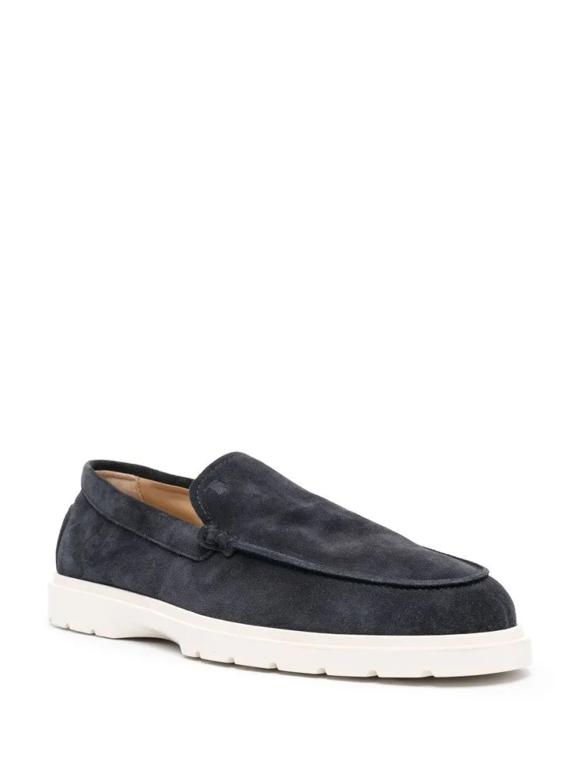 Black Suede Moccasin With Cushioned Insole