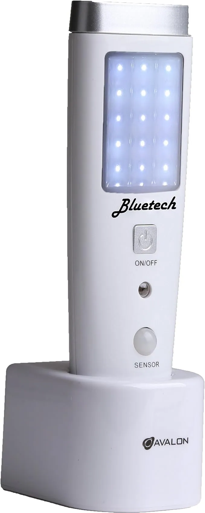 BLUETECH Avalon LED Flashlight Night Light for Emergency Preparedness, Portable Unit with Motion Detection,Power Failure Light, ETL Approved Blackout Light- 3 Pack, White