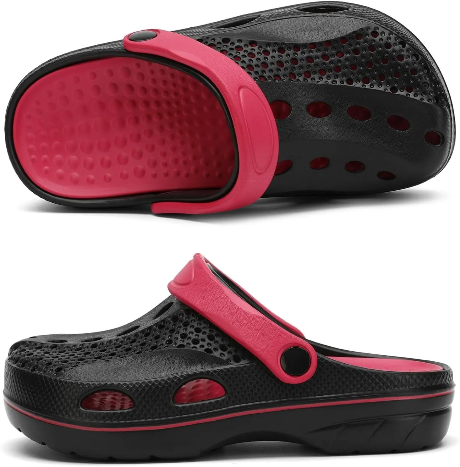 Boys and Girls Arch Support Garden Clogs Shoes Kids Slippers Indoor Outdoor Beach Sandals Removable Cushion Insole
