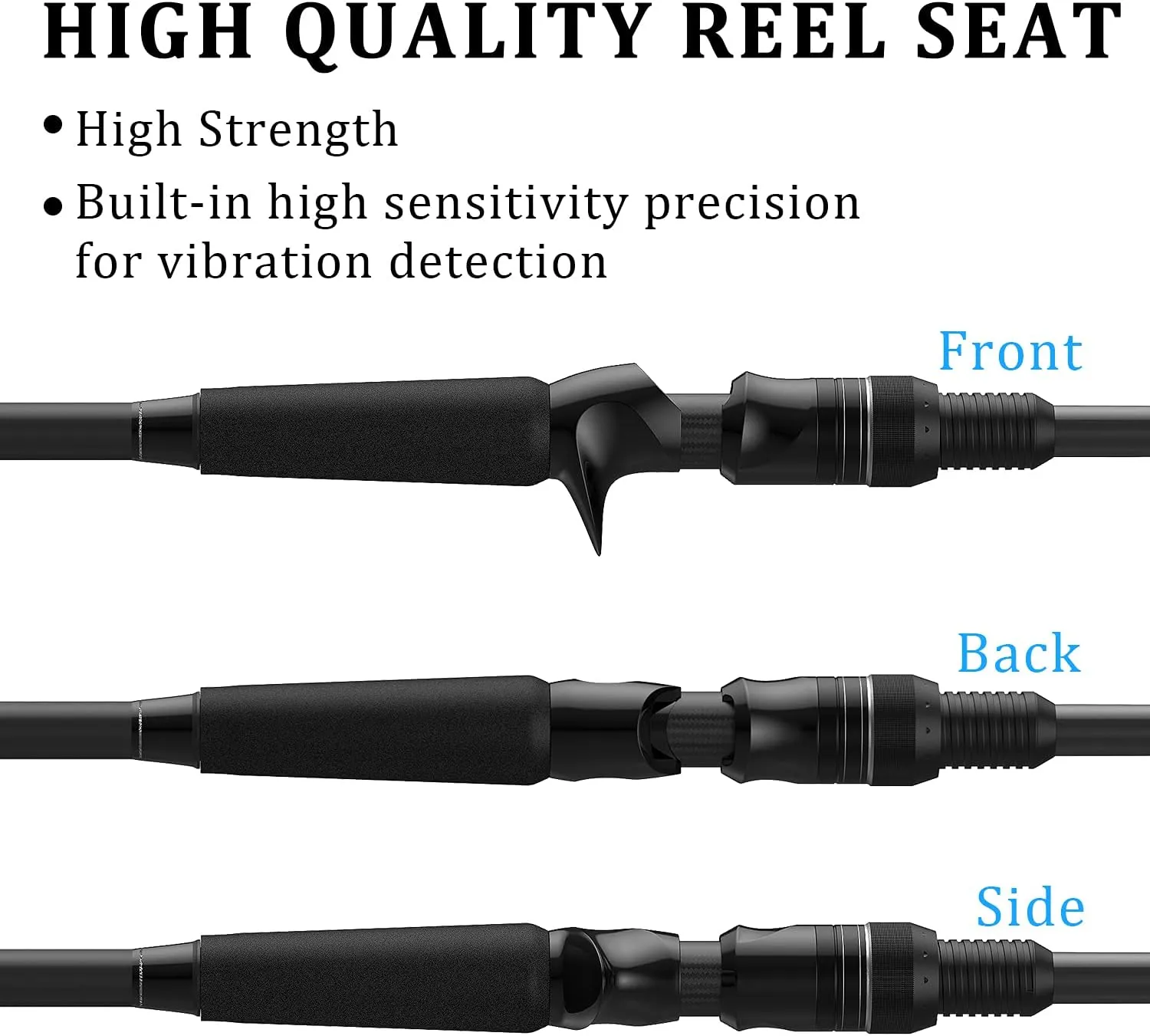 Candence Essence Baitcaster Rod, Lightweight 24-Ton Carbon Fiber Baitcasting Rod with One or Two Piece, Exclusive for Bass Catfish, Extremely Sensitive Water Drop Fishing Rod, Stainless Steel Guides