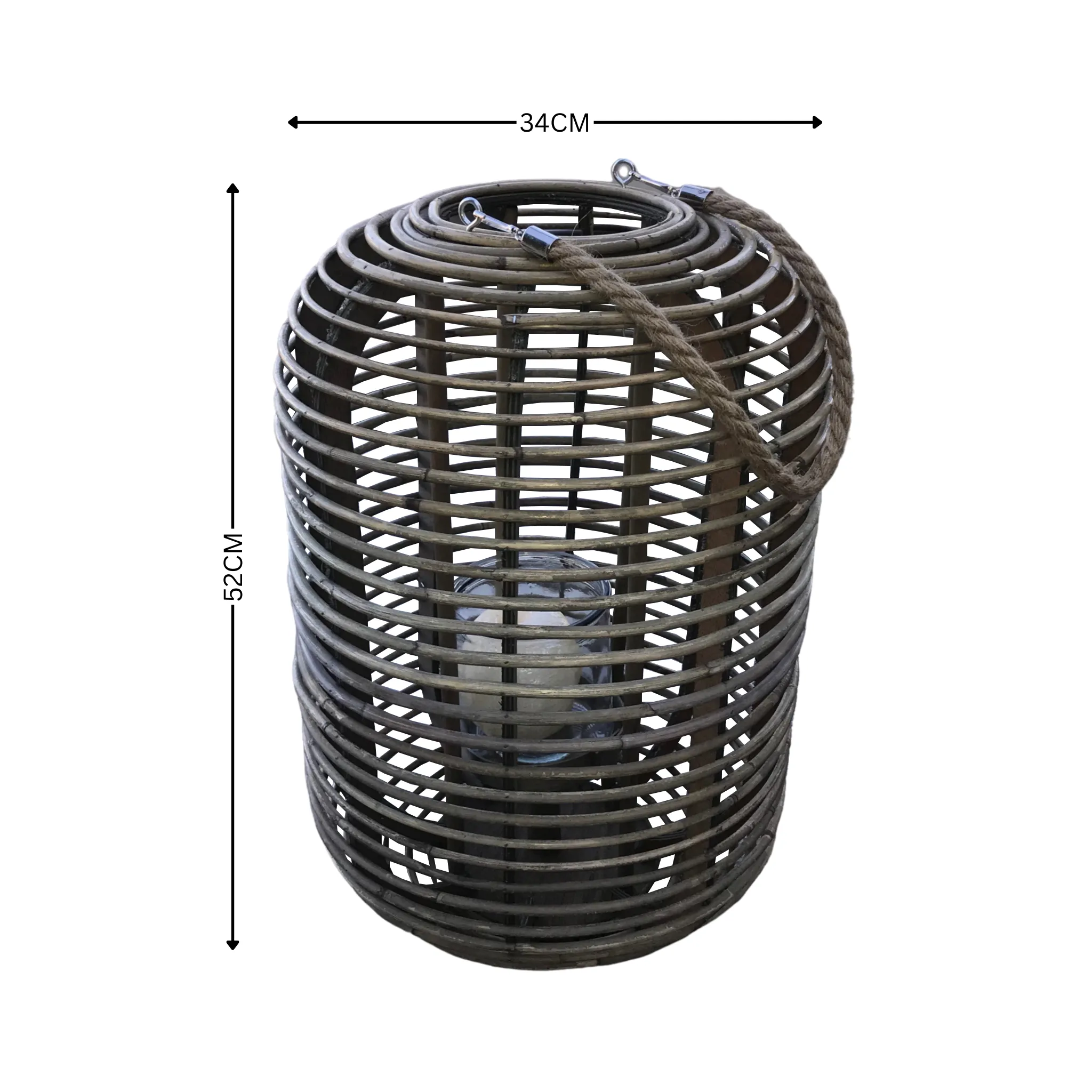 Candle Holder - Rattan
