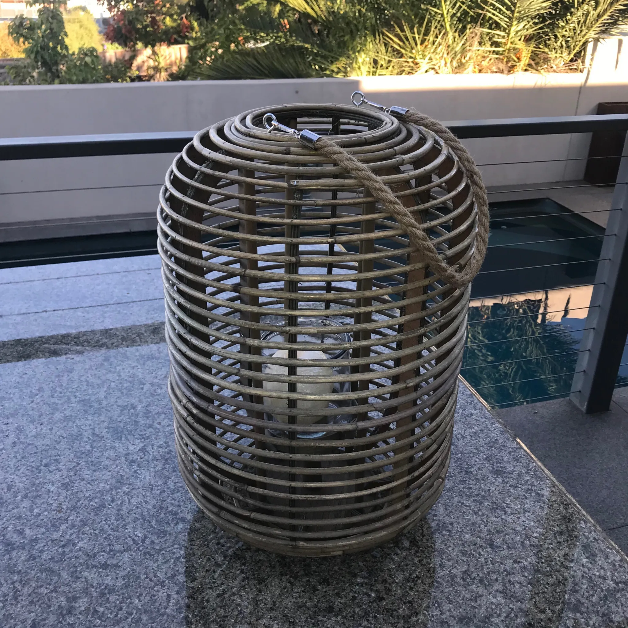 Candle Holder - Rattan