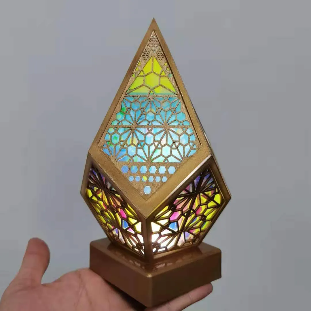 Candlelight Dinner Led Lantern Bohemian Starry Sky Floor Projection Lamp