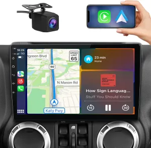 Car Radio Stereo for Jeep Wrangler JK Compass Grand Cherokee Dodge Ram with CarPlay Android Auto