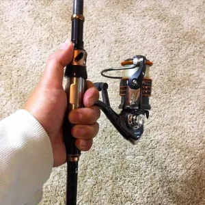 Carbon Fiber Fishing Rod and Reel Combo with Lures, Shielded Bearing Spinning Reel, for Freshwater and Saltwater, Ideal Gift