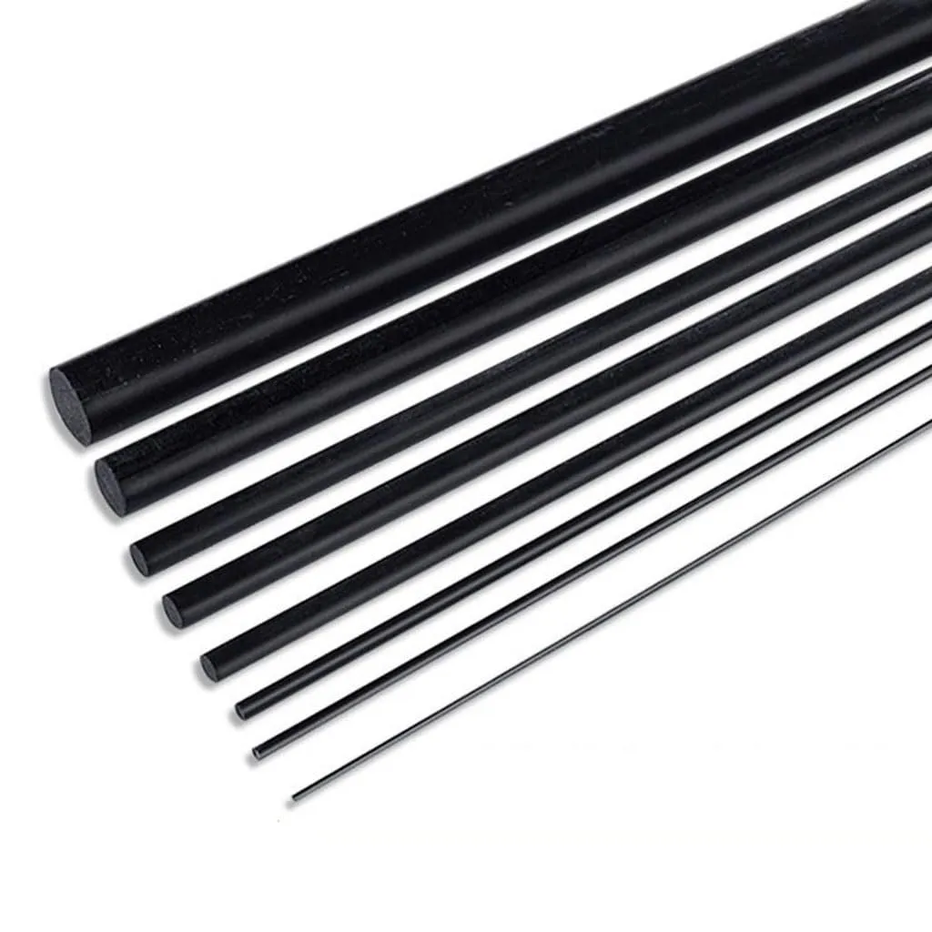 Carbon Fiber Rod,1000mm Solid Carbon Rod, Diameter 1mm 2.5mm 3mm 4mm 5mm Carbon Fiber Rod for Remote Control Aircraft Arm(1.5x1000mm 5pcs)