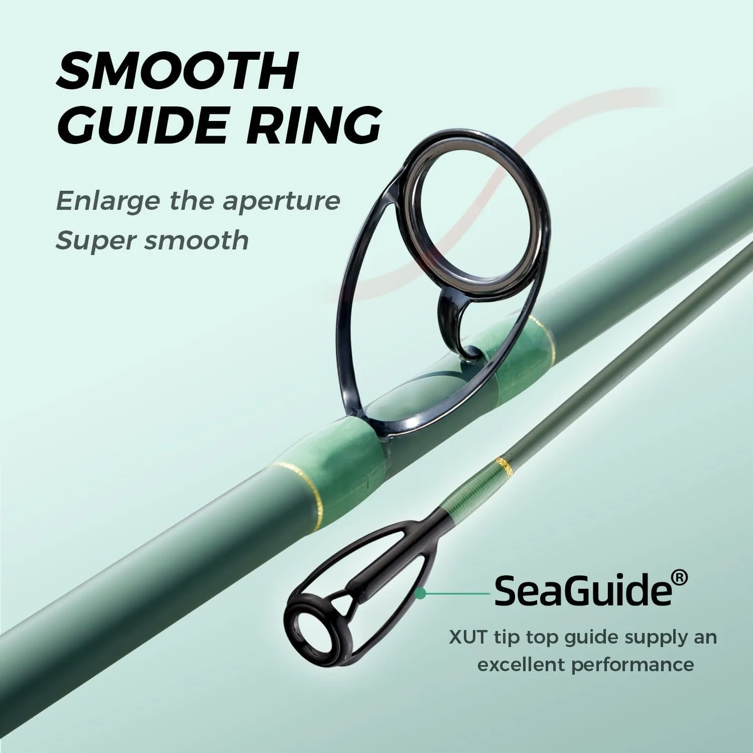 Carbon Fiber Surf Rod Saltwater Surf Spinning Fishing Rod with Seaguide Reel Seat