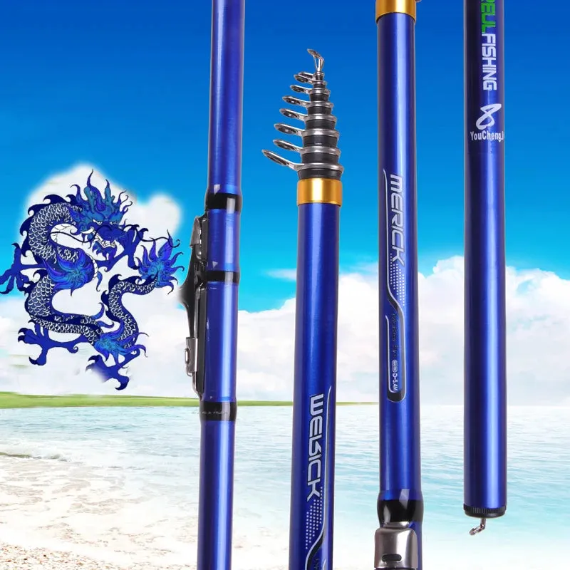 Carbon Fiber Telescopic Spinning Fishing Rod 3.6M 4.5M 5.4M 6.3M | Surf, Carp, Feeder & Rock Fishing Rod