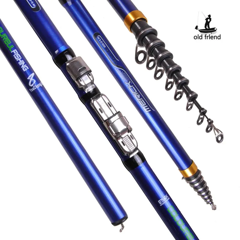 Carbon Fiber Telescopic Spinning Fishing Rod 3.6M 4.5M 5.4M 6.3M | Surf, Carp, Feeder & Rock Fishing Rod