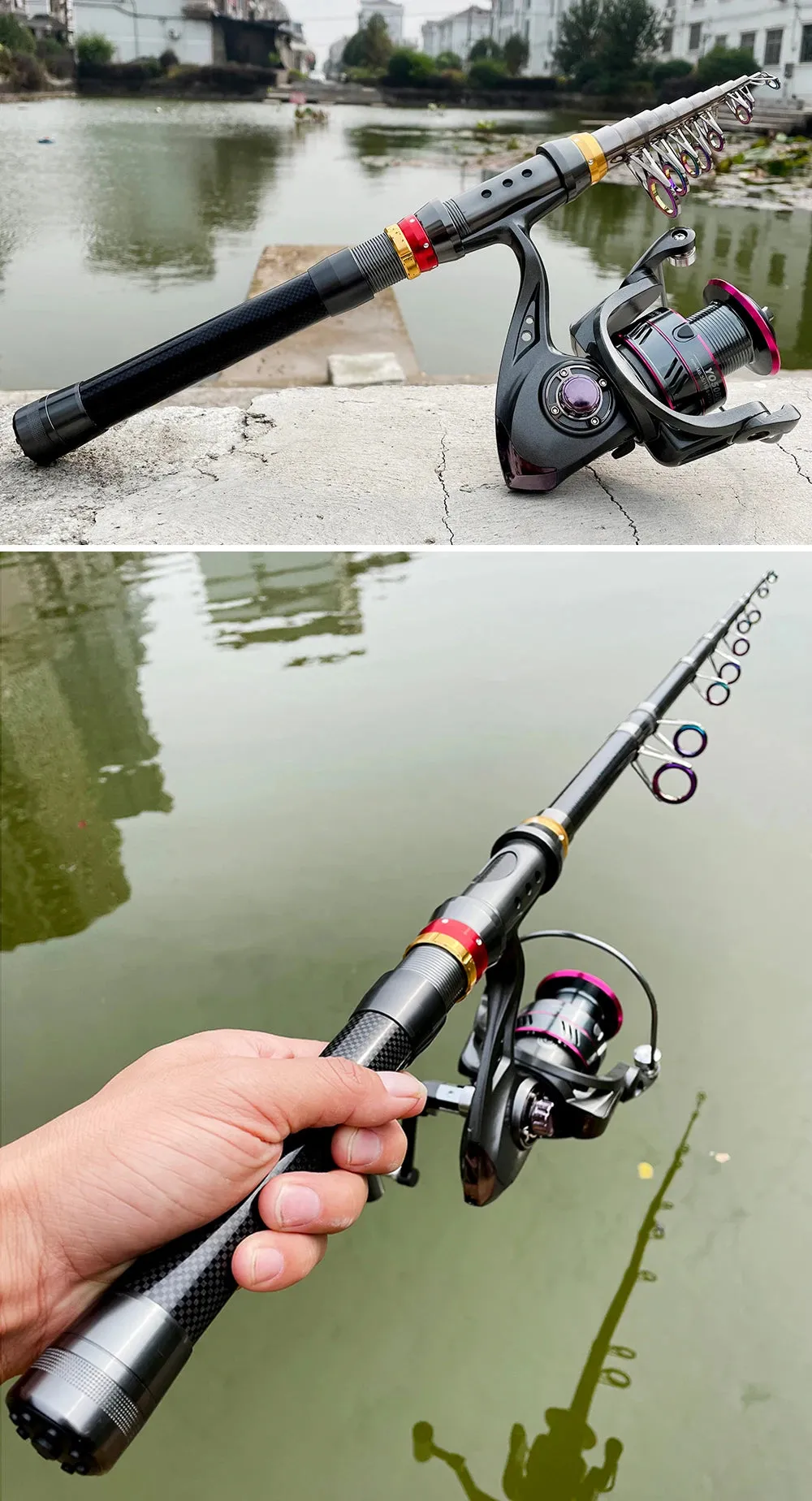 Carbon Rod & Reel Combo