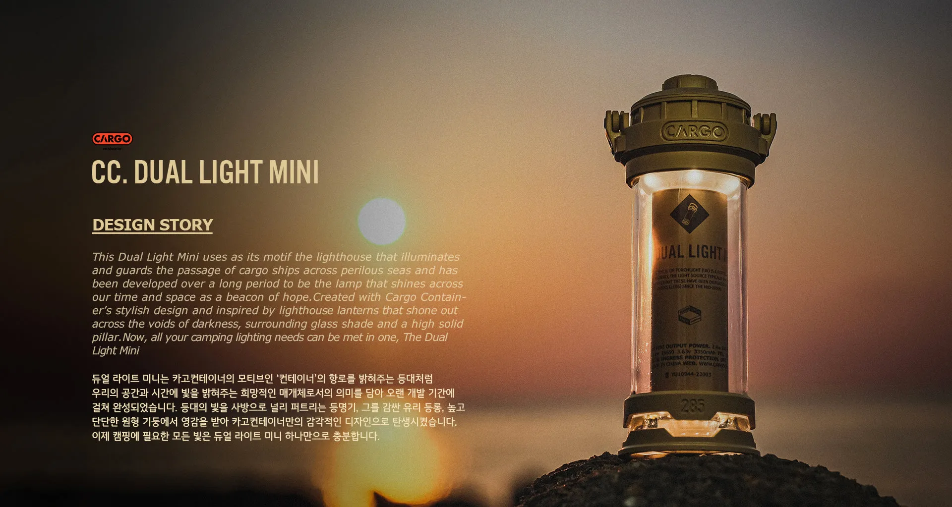 Cargo Container Dual Light Mini - Black