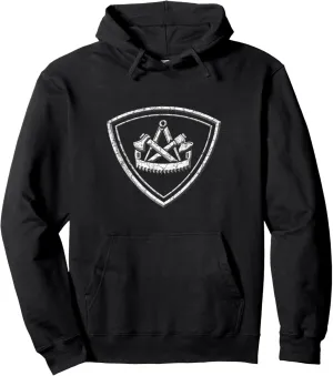 Carpenter's Zimmermann emblem with guild sign Pullover Hoodie