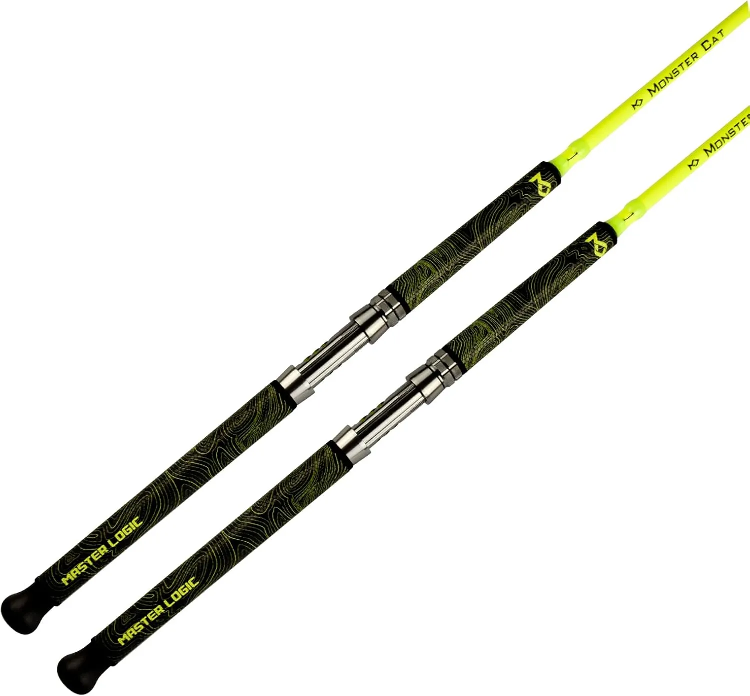 Catfish Fishing Rod, 1 Piece 7’Glow with Black Dark Monster Catfishing Casting Rods Extra Heavy