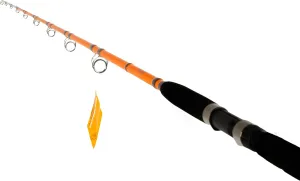 Catfish Pro Tournament Series Spinning Rod - 7'6" One-Piece Fishing Rod with Super Grip, Glow-in-The-Dark Tip, Heavy-Duty Stainless-Steel Guides