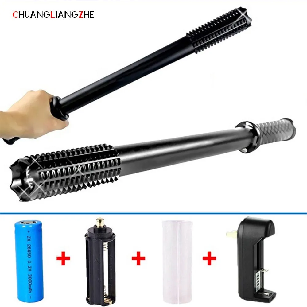 CHUANGLIANGZHE  LED Flashlight  Q5 Aluminum Alloy Rechargeable Waterproof Flashlight  tactical flashlight 18650 Battery