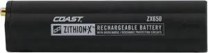 Coast ZX650 ZITHION-X Li-Ion Rechargeable Battery for The Polysteel 700 LED Flashlight, Black