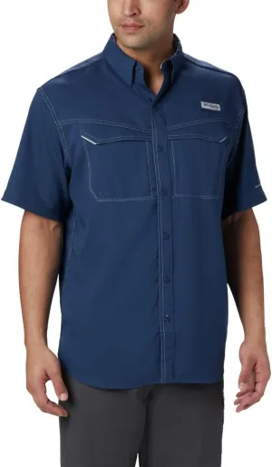 Columbia Men's Low Drag Offshore Short Sleeve Shirt, UPF 40 Protection, Moisture Wicking Fabric, Carbon, Medium