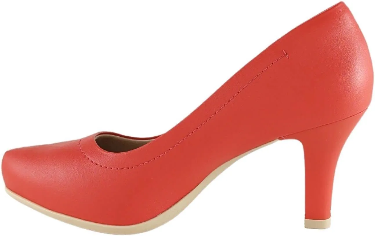ComfortFlex Sofia Women’s Office Pumps – Comfortable Heels with Cushioned Insole & Arch Support – Versatile All-Day Work Shoes for Professionals