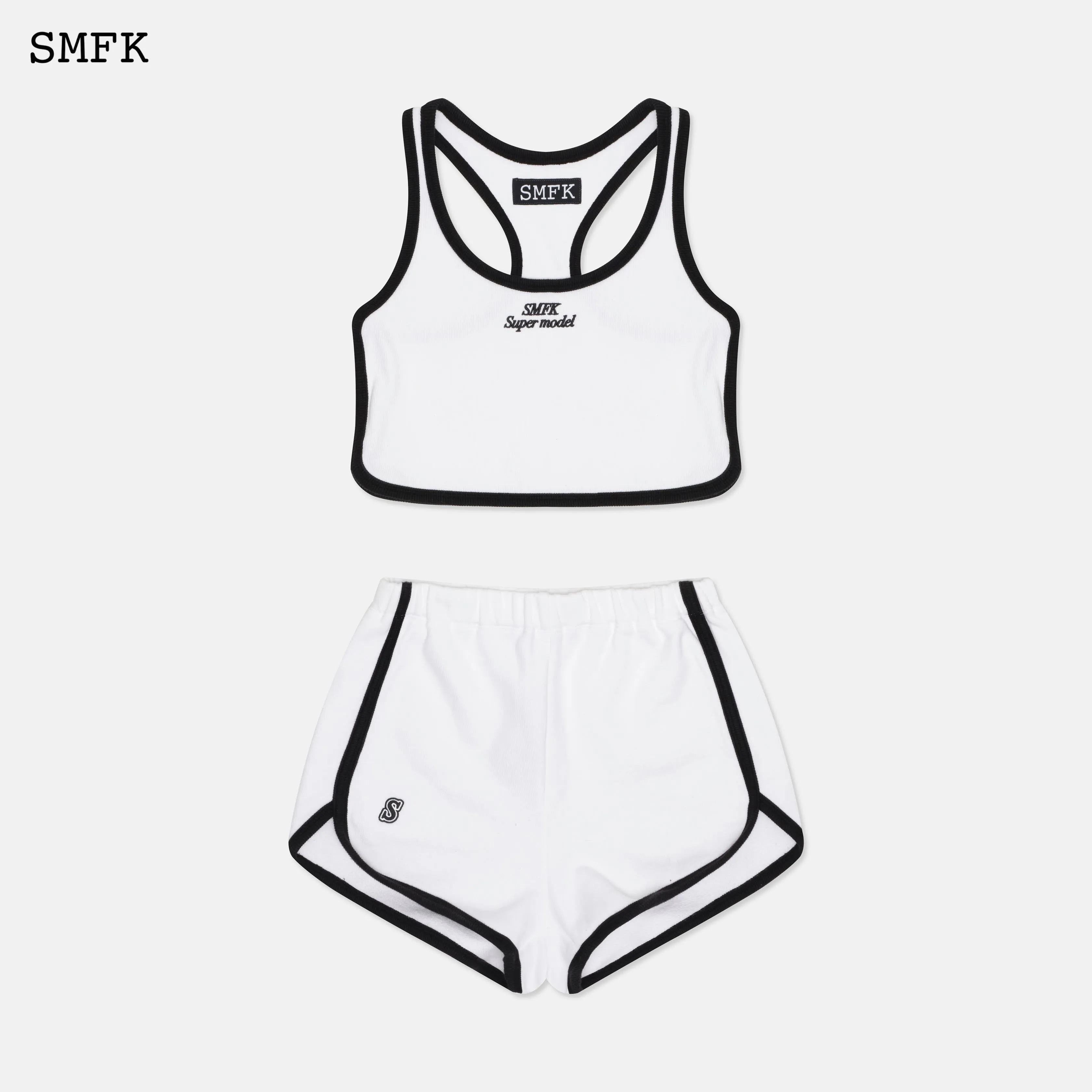 Compass Dark Night's Flower White Joggging Set