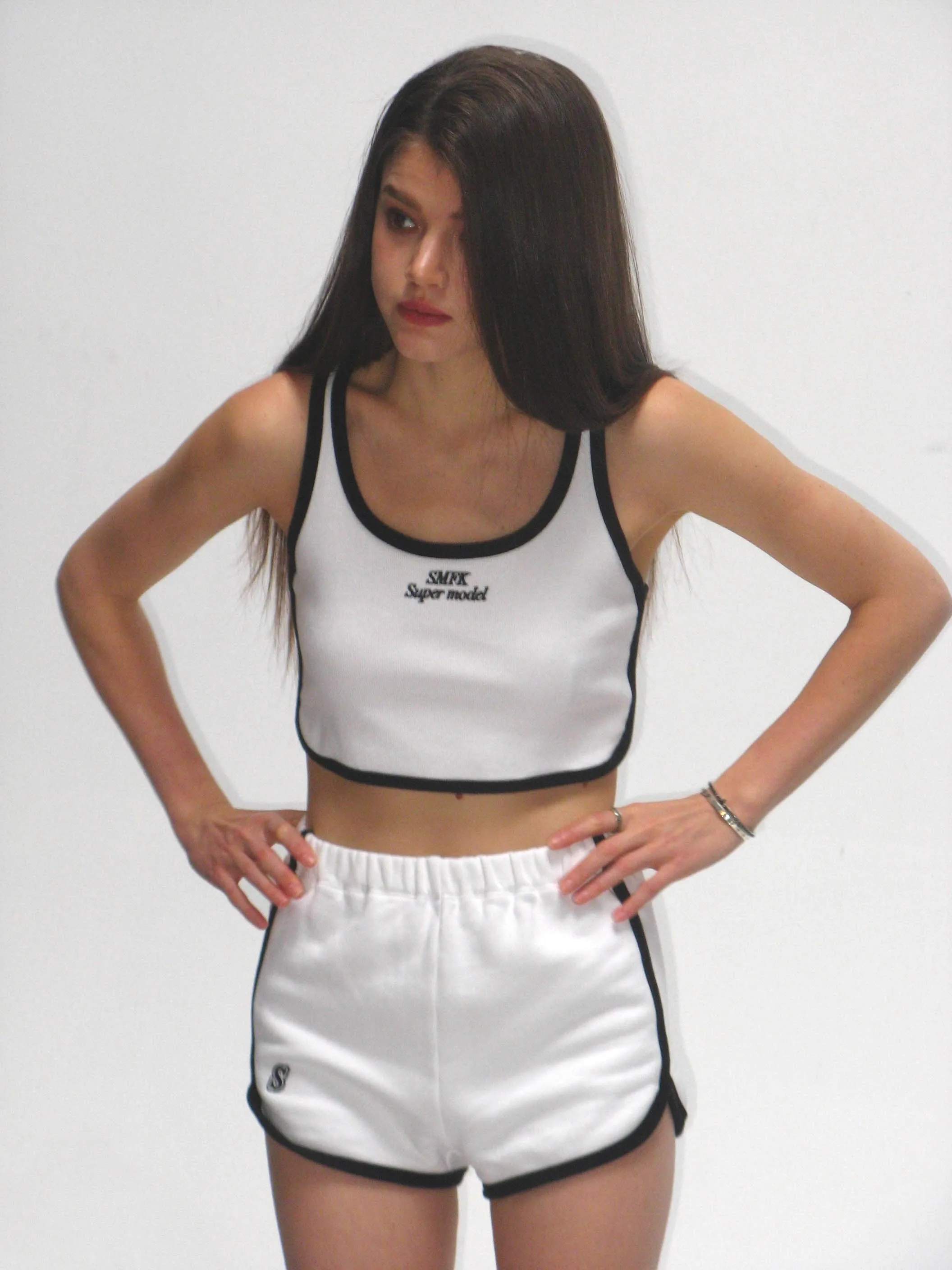 Compass Dark Night's Flower White Joggging Set