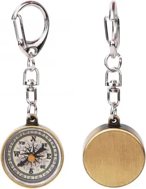 Compass Hiking, 2PCS Portable Camping Campss Zinc Alloy Compact Pocket Compass Keychain Navigation Compass Outdoor Navigation Tools Compass