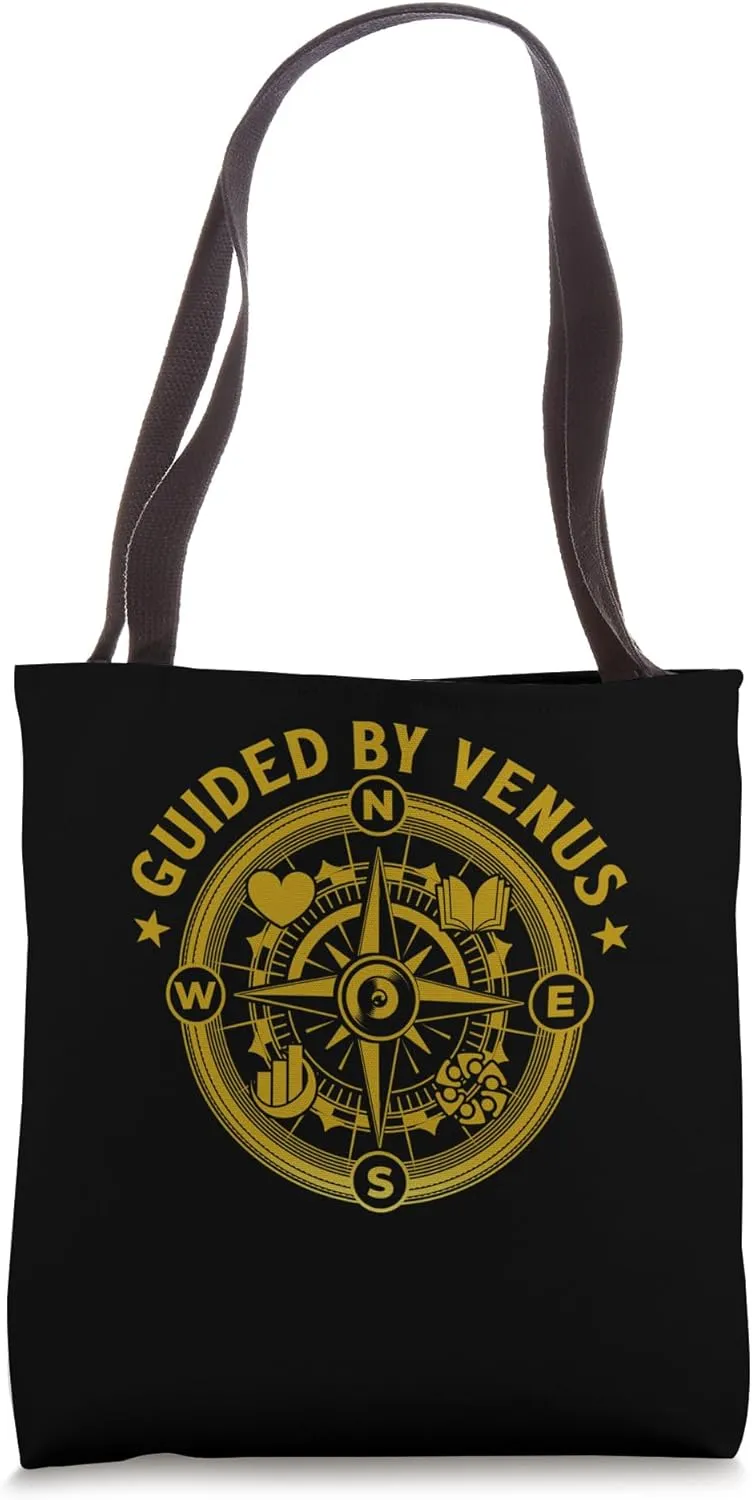 Compass Rose Camping Sailing Hiking Guide Outdoor Lover Tote Bag