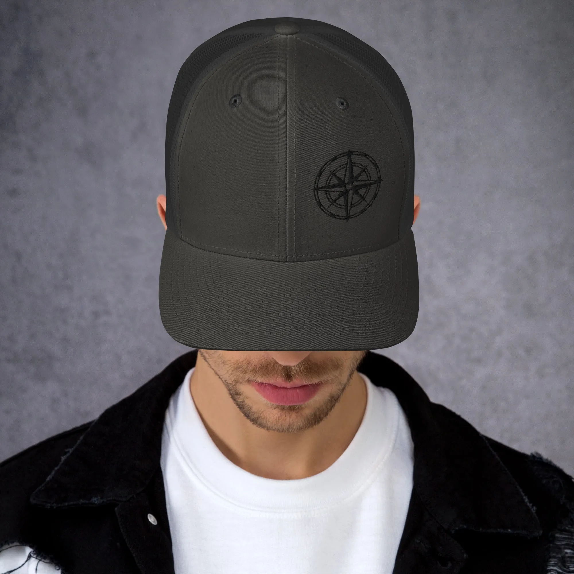 Compass Trucker Cap (Dark Detail)
