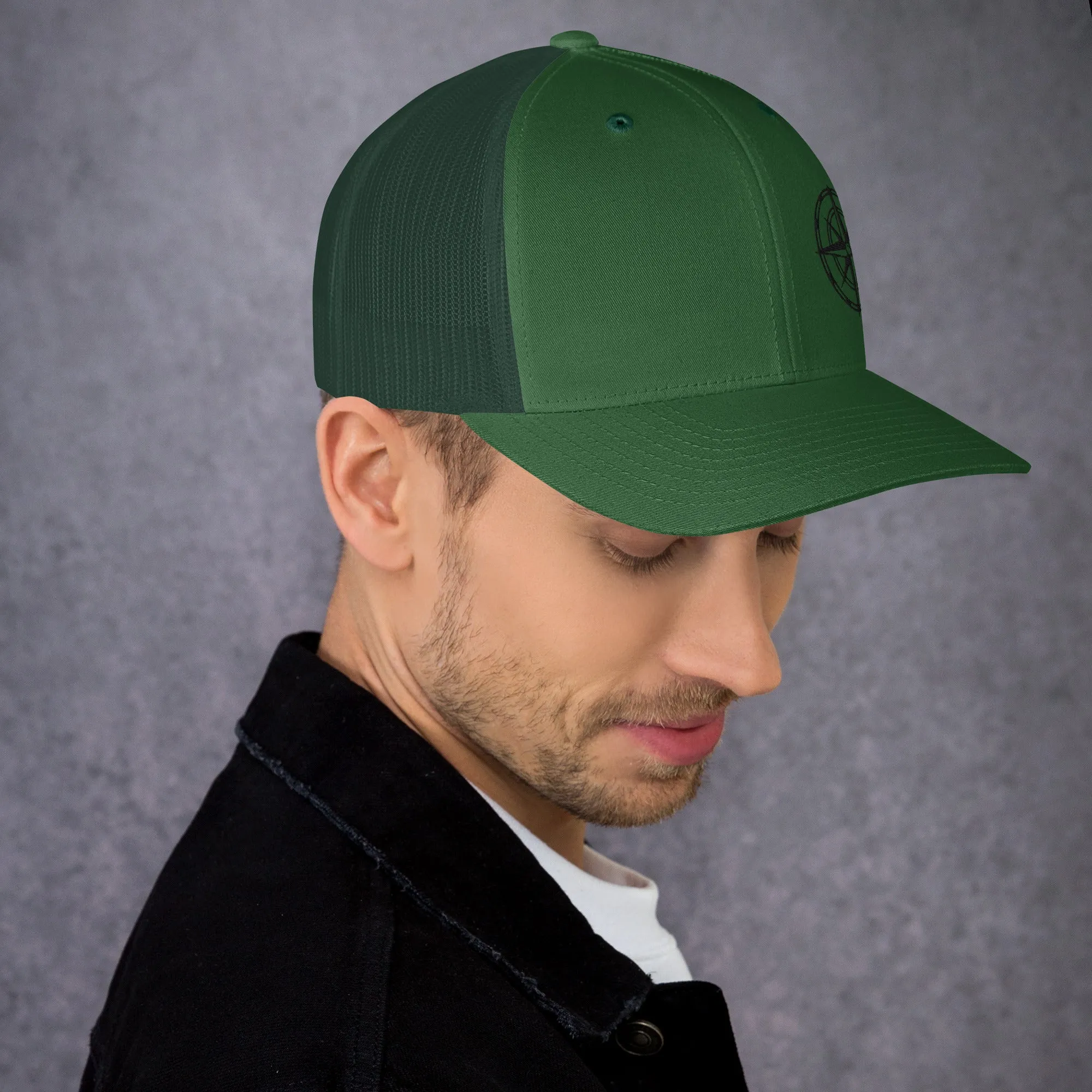 Compass Trucker Cap (Dark Detail)