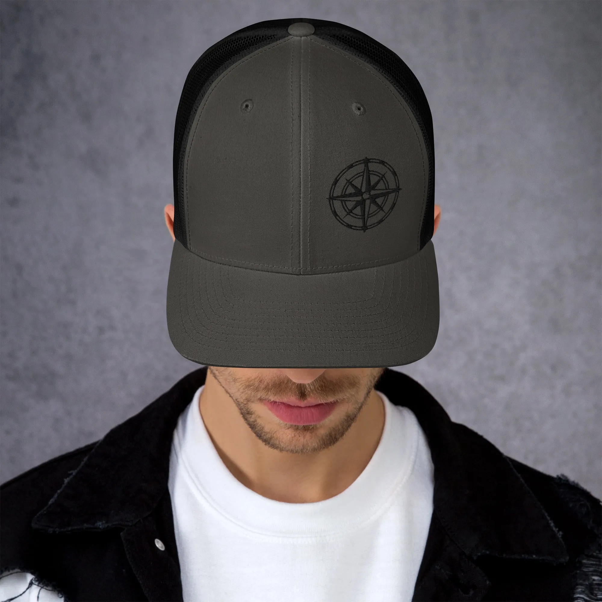Compass Trucker Cap (Dark Detail)