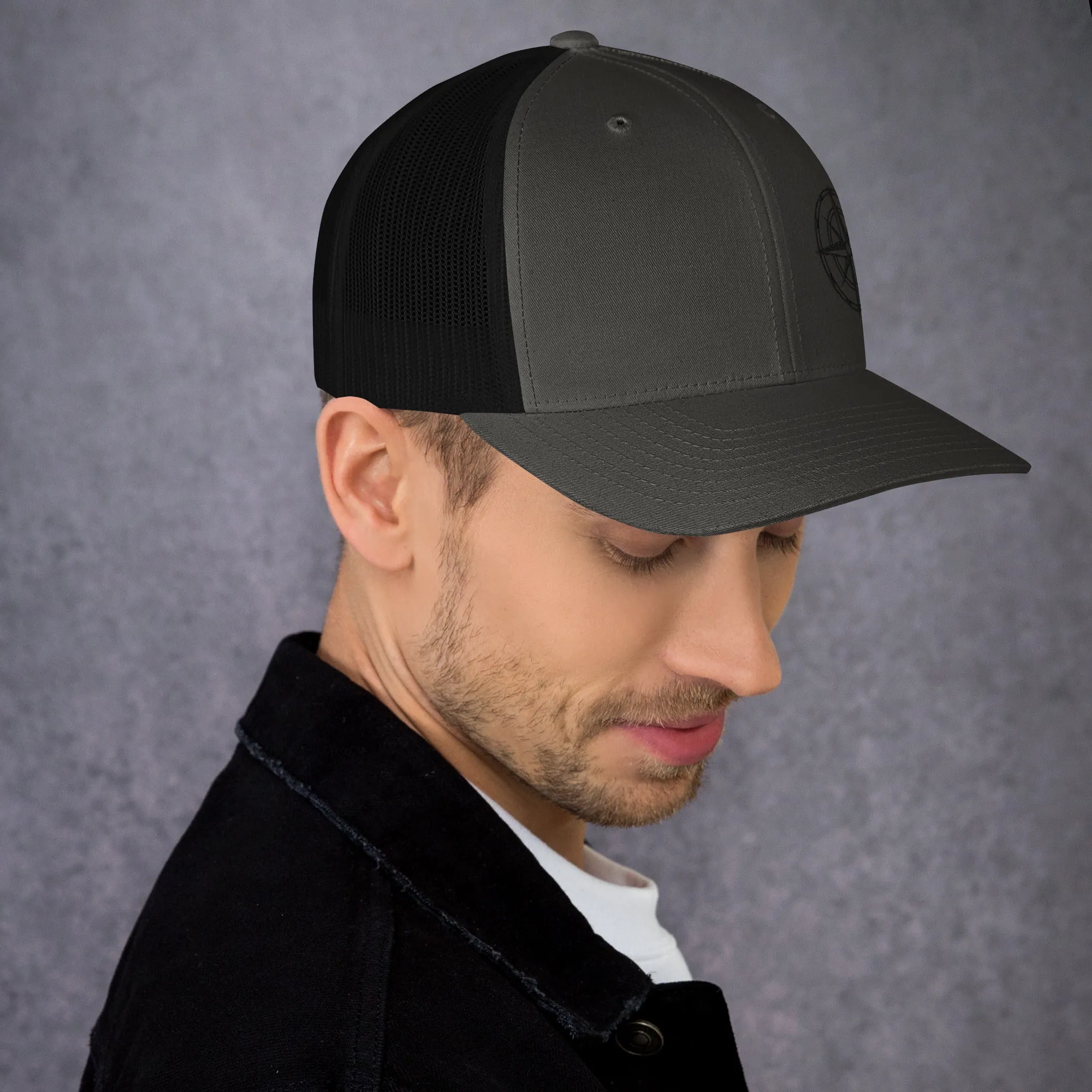 Compass Trucker Cap (Dark Detail)