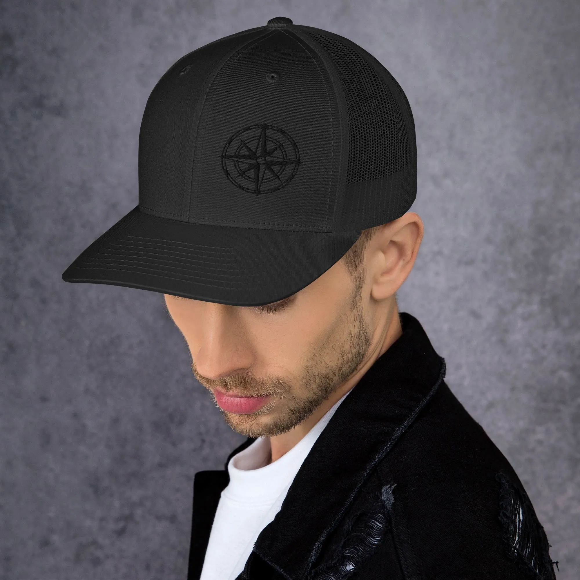Compass Trucker Cap (Dark Detail)