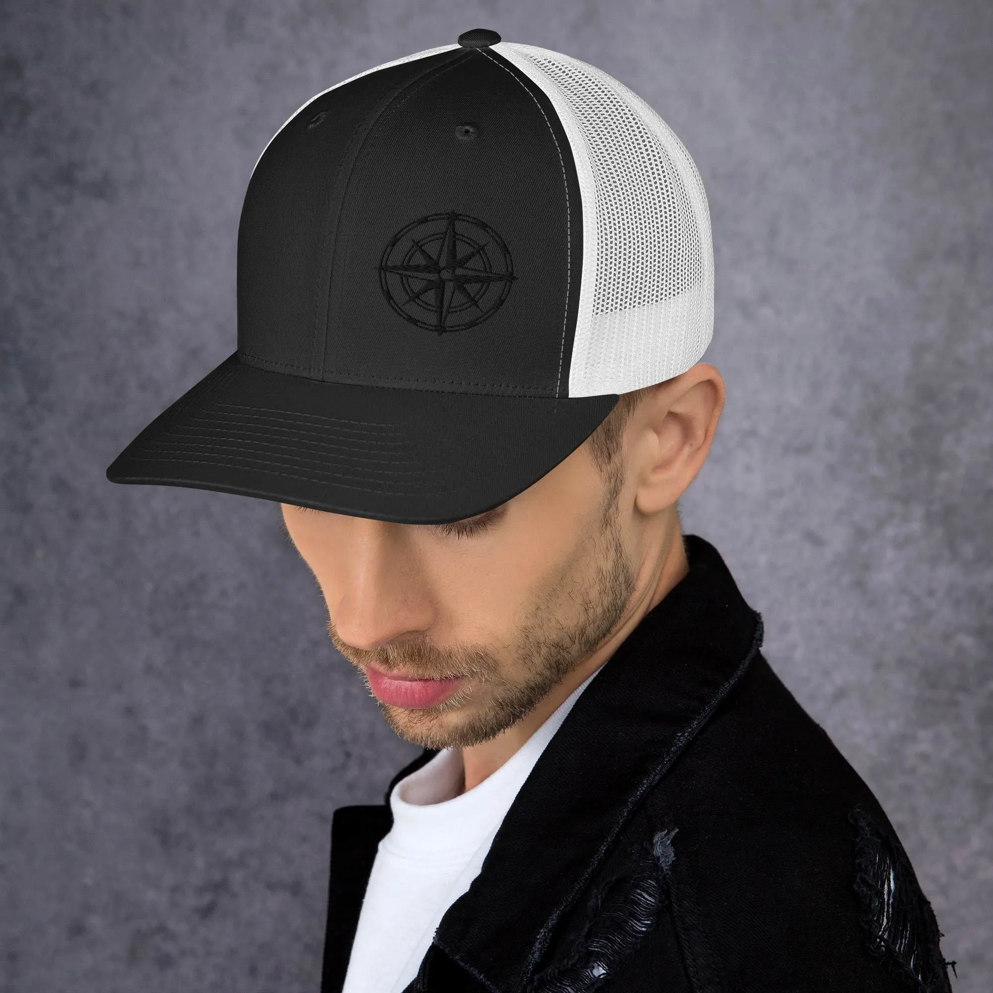 Compass Trucker Cap (Dark Detail)