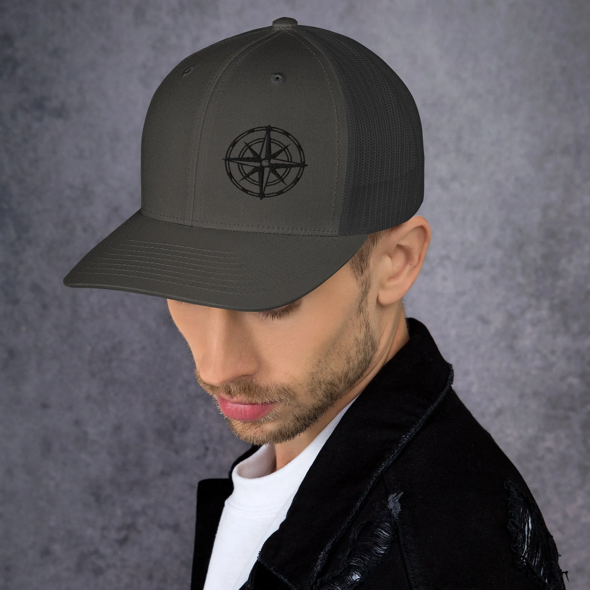 Compass Trucker Cap (Dark Detail)
