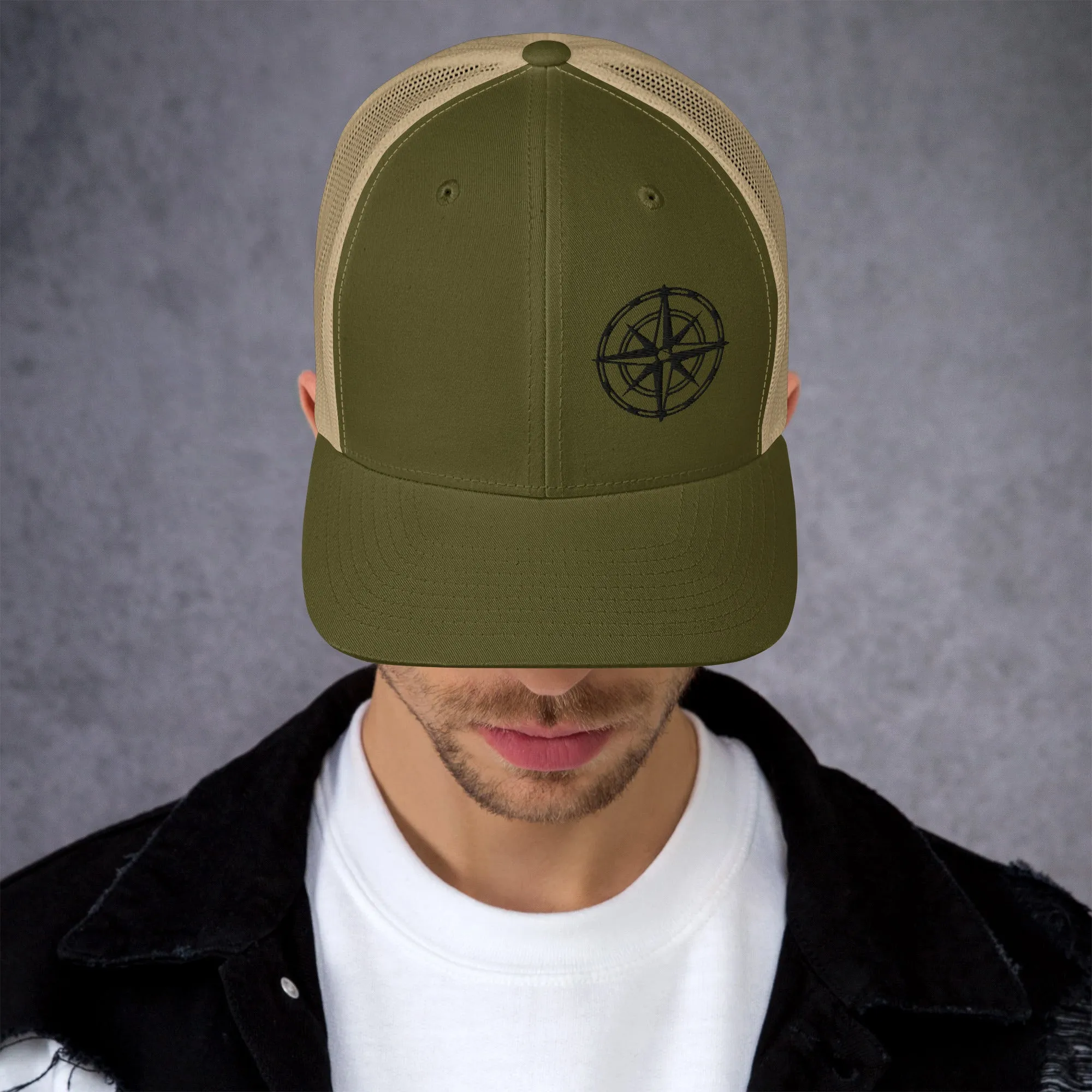 Compass Trucker Cap (Dark Detail)