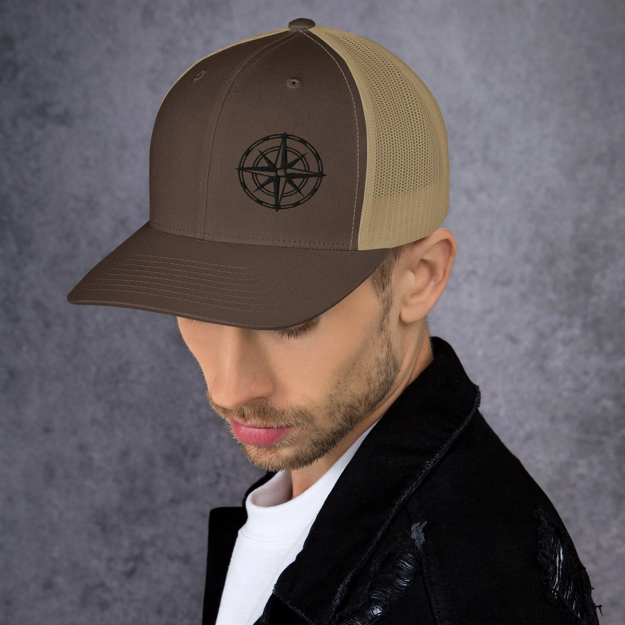 Compass Trucker Cap (Dark Detail)