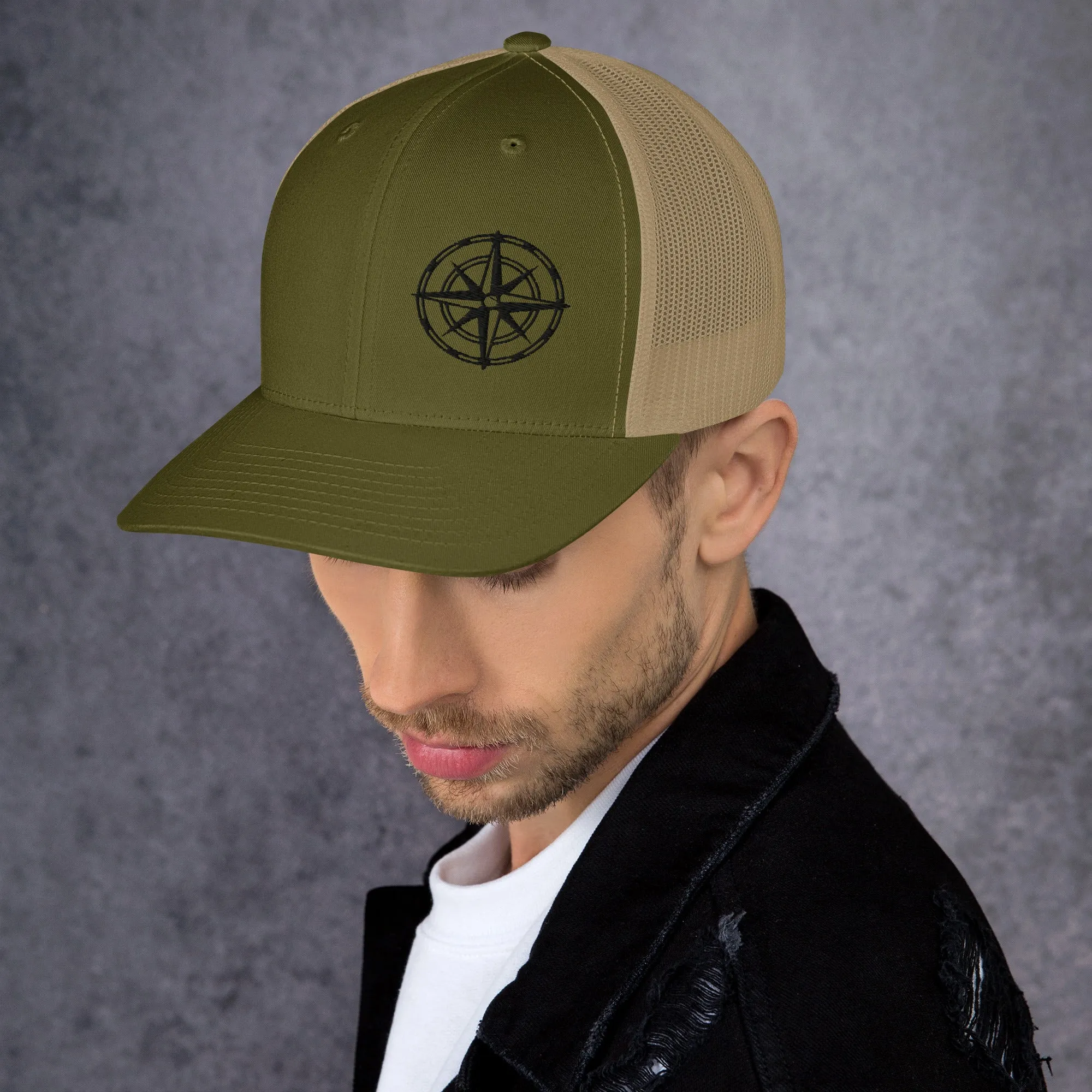 Compass Trucker Cap (Dark Detail)