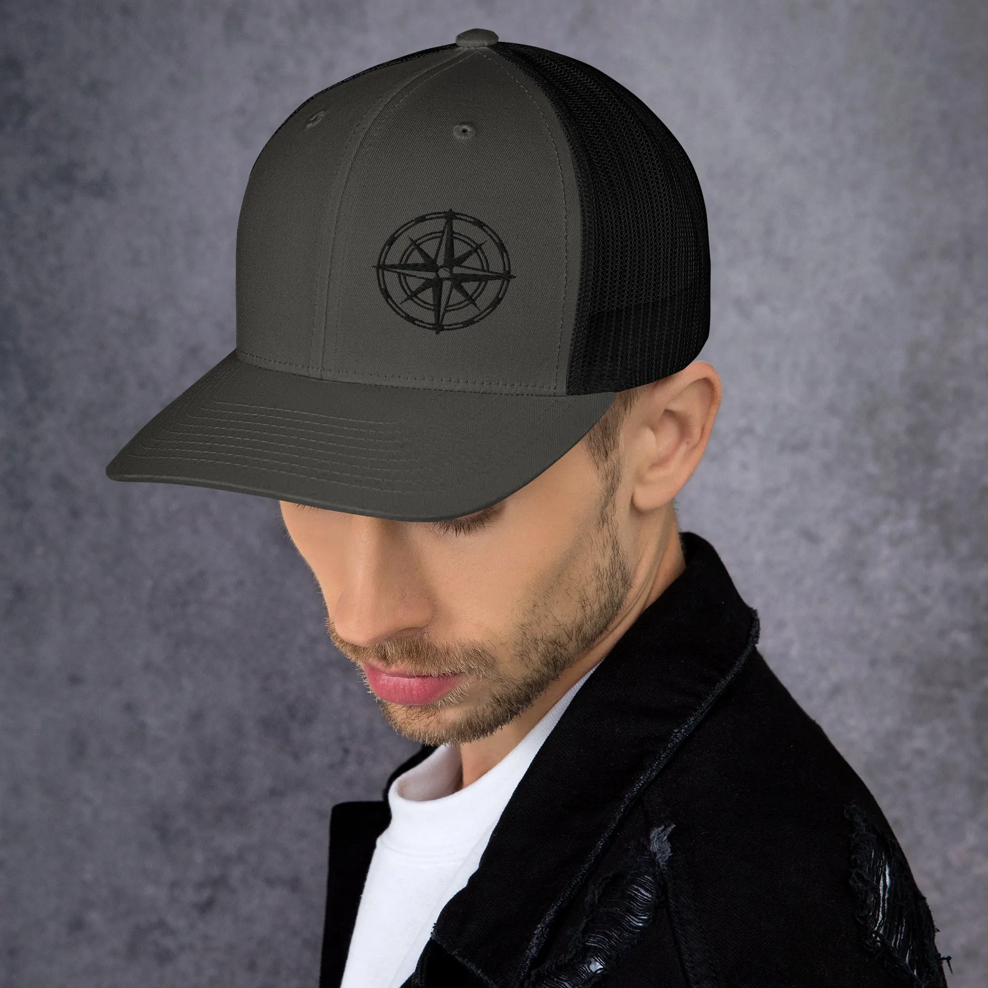 Compass Trucker Cap (Dark Detail)