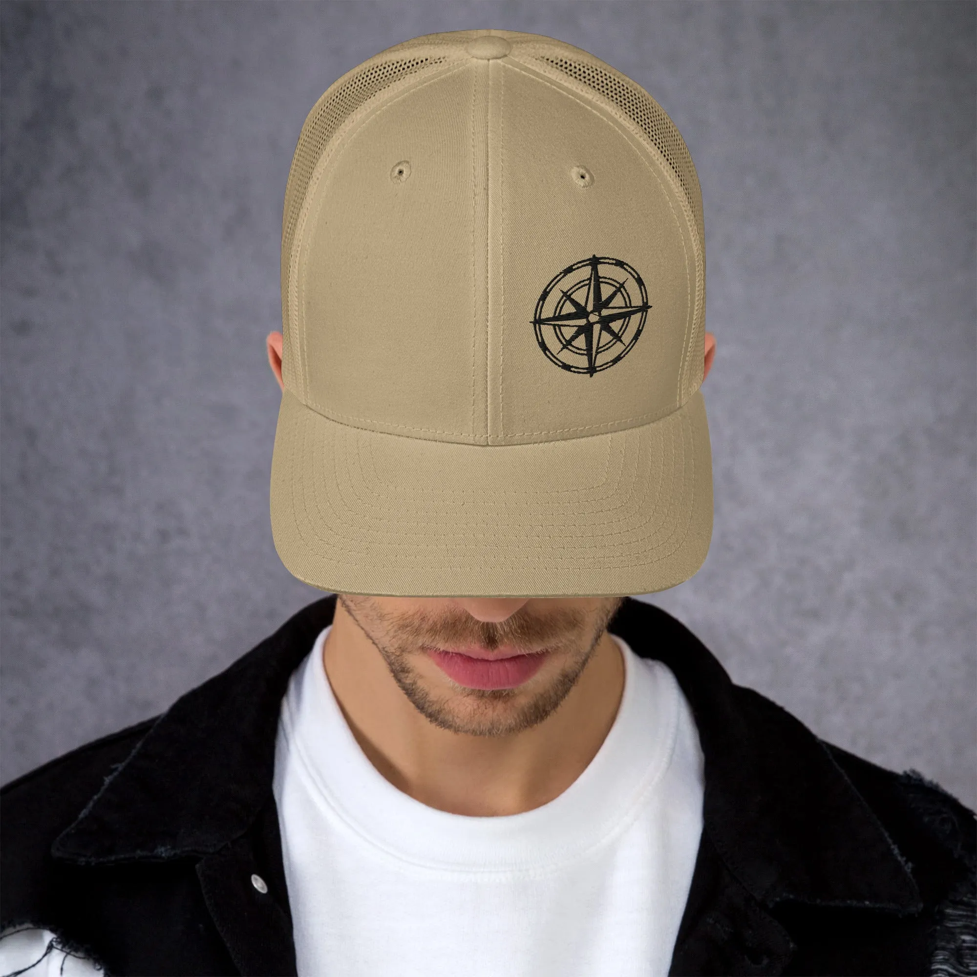 Compass Trucker Cap (Dark Detail)