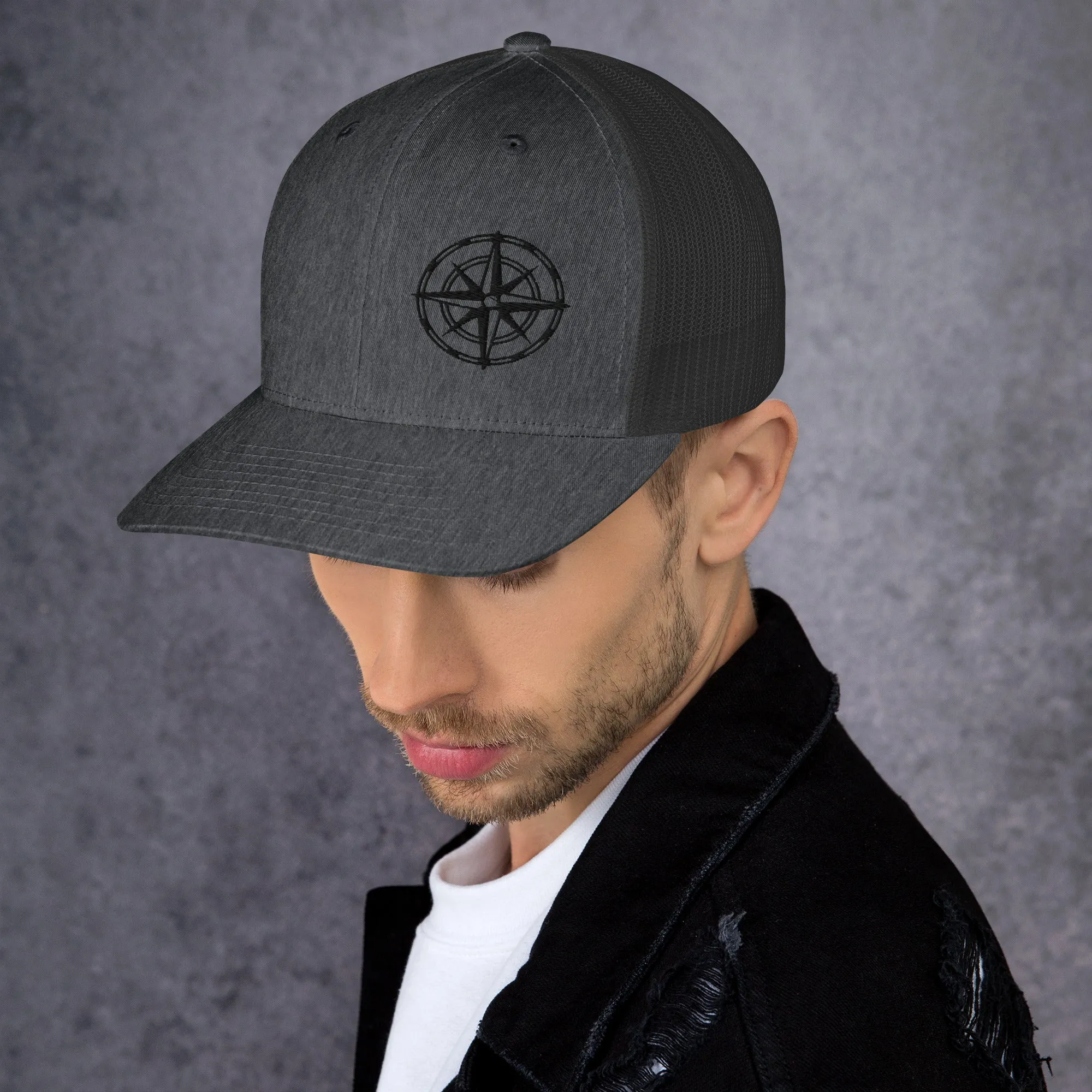 Compass Trucker Cap (Dark Detail)
